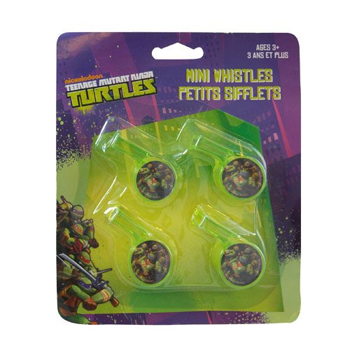 Teenage Mutant Ninja Turtles Mini Whistles 4pk