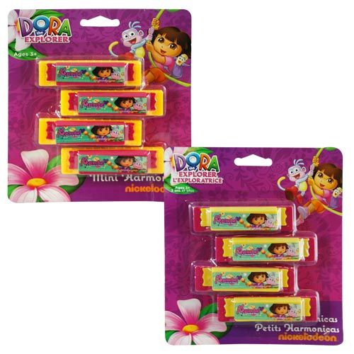 Dora the Explorer Mini Harmonicas 4-pack