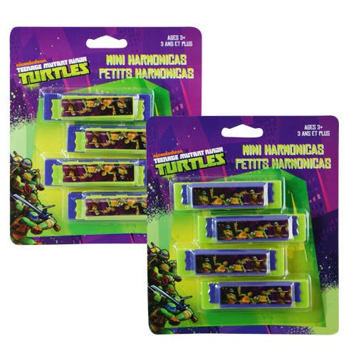 Teenage Mutant Ninja Turtles Mini Harmonicas 4-pack