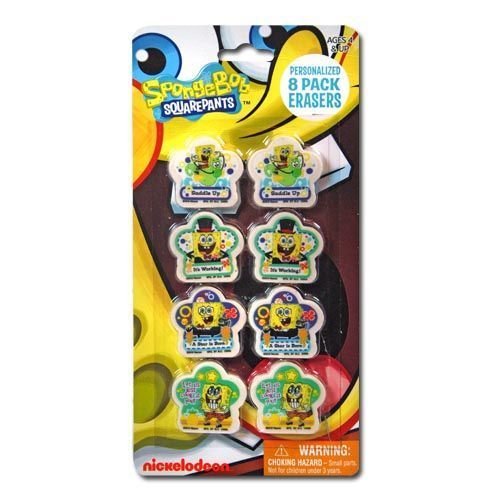 SpongeBob SquarePants Erasers 8-pack