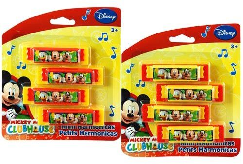 Mickey Mouse Mini Harmonicas 4-pack