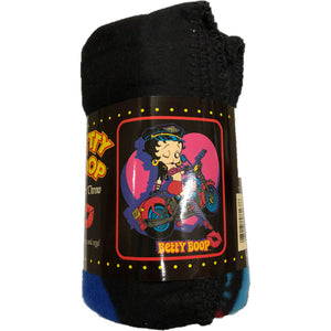 Betty Boop Biker Betty Fleece Throw Blanket 50" x 60"