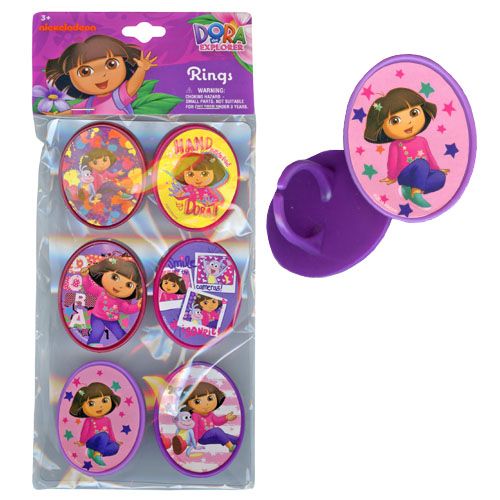 Dora the Explorer Rings 6-pack