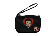 Betty Boop Mini Handbag Coin Purse 6.5” X 4.5” ( BLACK )