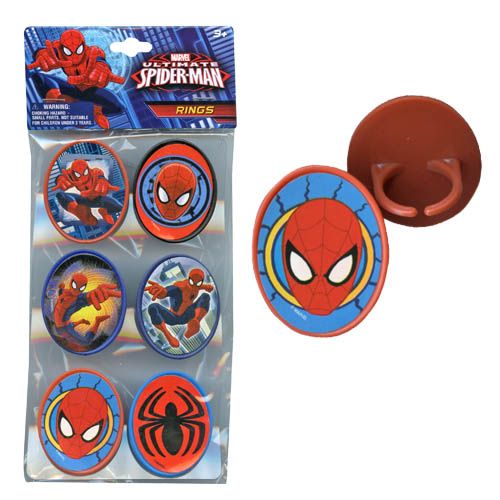 Spider-Man Rings 6-pack